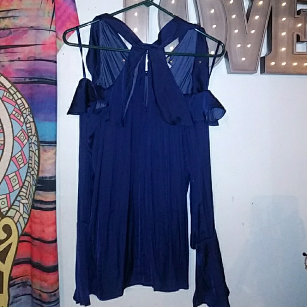 XS navy blue dressy shirt